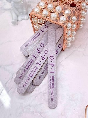 Пилка для ногтей OPI тонкая прямая 180/240 10 шт.