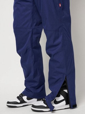 Полукомбинезон брюки горнолыжные мужские синего цвета 66357S
