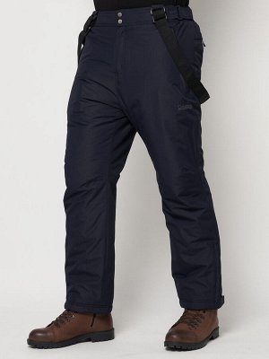MTFORCE Полукомбинезон брюки горнолыжные мужские темно-синего цвета 66414TS