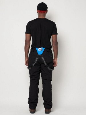 MTFORCE Полукомбинезон брюки горнолыжные мужские черного цвета 66211Ch