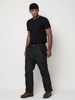 MTFORCE Полукомбинезон брюки горнолыжные мужские черного цвета 66414Ch