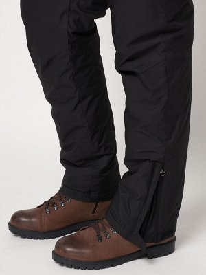 Полукомбинезон брюки горнолыжные мужские черного цвета 662123Ch