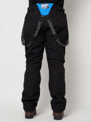 MTFORCE Полукомбинезон брюки горнолыжные мужские черного цвета 66211Ch