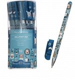 Ручка шариковая FreshWrite HappyWrite «Милые зверушки», узел 0.5 мм, синие пигментные чернила, корпус Soft Touch