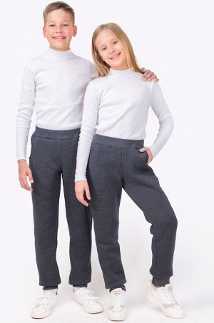 Теплые детские брюки из футера с начесом