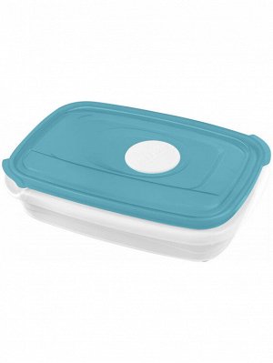 "MICRO TOP BOX" Контейнер с паровыпускным клапаном пластик 0,3л прям, цв.голубой PT1540ГПР-22РN