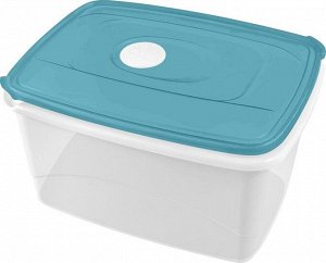 "MICRO TOP BOX" Контейнер с паровыпускным клапаном пластик 2,3л прям, цв.голубой PT1545ГПР-10РN