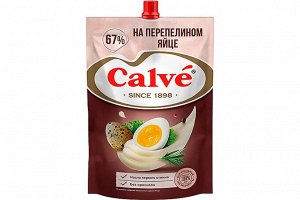 Майонез Calve С перепелиным яйцом 67% д/п 700г
