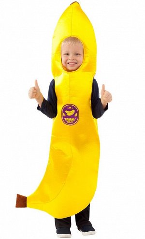 Костюм Российский размер: 110, 116, 122
Ткань: сатин
Год: 2022
Страна: Россия
Карнавальный костюм Бананчик - яркий образ задорного фрукта, который обожают все дети. В этом костюме можно отправиться на