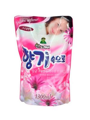 Кондиционер для белья SANDOKKAEBI Soft Aroma Aqua 1,3л Цветочный дой-пак