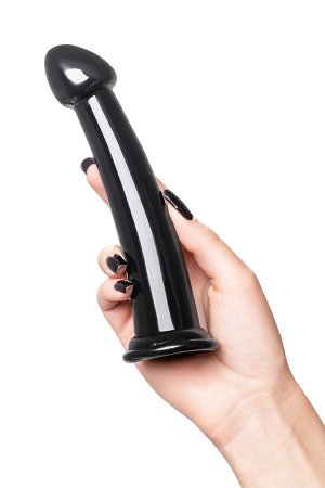 Нереалистичный фаллоимитатор Jelly Dildo L Toyfa Basic, TPE, черный, 20 см