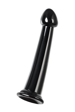 Нереалистичный фаллоимитатор TOYFA Basic Jelly Dildo M, TPE, чёрный, 18 см