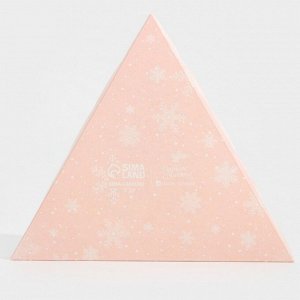 Коробка для кондитерских изделий с PVC крышкой «Нежно-розовая», 18 x 18 x 4 см
