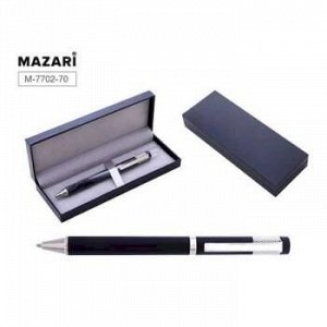 Ручка шариковая металлическая поворотная "FORTIS S" 0.7мм синяя в футляре M-7702-70 Mazari {Китай}