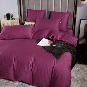Viva home textile Комплект постельного белья Однотонный Сатин Элитный OCE003