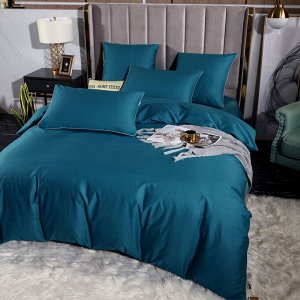 Viva home textile Комплект постельного белья Однотонный Сатин Элитный на резинке OCER006