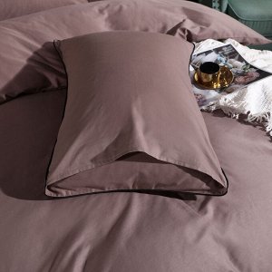 Viva home textile Комплект постельного белья Однотонный Сатин Элитный на резинке OCER007