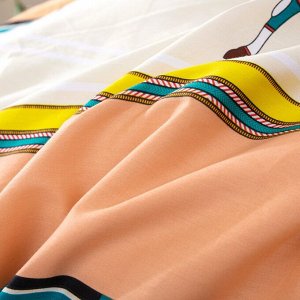 Viva home textile Комплект постельного белья Делюкс Сатин на резинке LR323