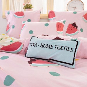 Viva home textile Комплект постельного белья Делюкс Сатин на резинке LR420