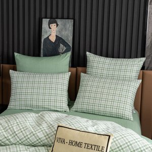 Viva home textile Комплект постельного белья Делюкс Сатин на резинке LR424