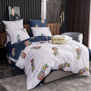 Viva home textile Комплект постельного белья Делюкс Сатин на резинке LR427