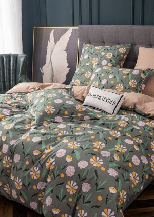 Viva home textile Комплект постельного белья Сатин Вышивка на резинке CNR126