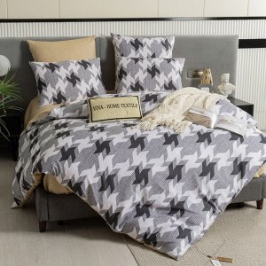 Viva home textile Комплект постельного белья Делюкс Сатин на резинке LR435