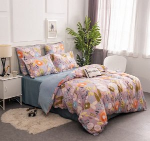 Viva home textile Комплект постельного белья Сатин Вышивка на резинке CNR134