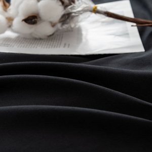 Комплект постельного белья ЕВРО Однотонный Сатин Вышивка CH020