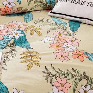 Viva home textile Комплект постельного белья Делюкс Сатин на резинке LR367