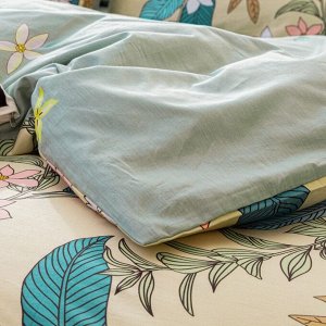 Viva home textile Комплект постельного белья Делюкс Сатин на резинке LR367