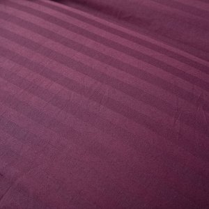 Viva home textile Постельное белье Страйп Сатин Однотонный на резинке CTR020