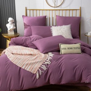Viva home textile Комплект постельного белья Однотонный Сатин CS043