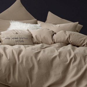 Viva home textile Комплект постельного белья Однотонный Сатин CS028