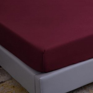 Комплект постельного белья Однотонный Сатин на резинке CSR022
