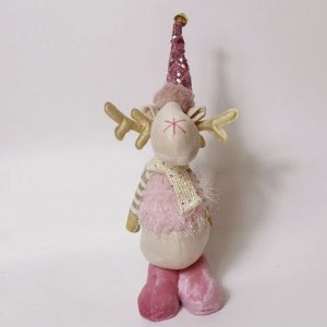 Декоративная игрушка "Лось в розовых башмачках"