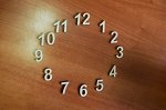 Набор цифр для часов, высота 3 см