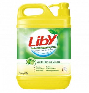 Liby Средство для мытья посуды "Чистая посуда" Лимон 1,5 кг