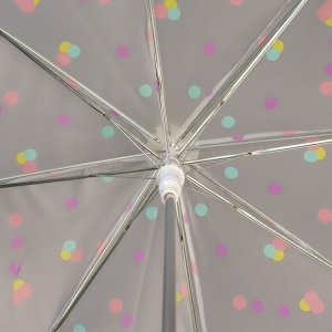 Зонт - трость полуавтоматический «Фигуры», 8 спиц, R = 47 см, рисунок МИКС