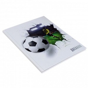 Дневник для 5-11 класса "Футбольный мяч", твёрдая обложка, глянцевая ламинация, 48 листов