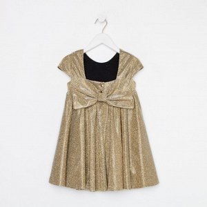 Платье нарядное детское KAFTAN, 28 (86-92 см), золотистый