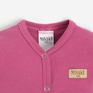 Комбинезон детский MINAKU, цвет малиновый.