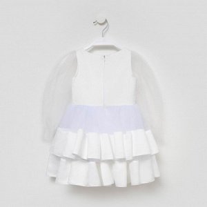 Платье нарядное детское KAFTAN, рост 86-92 см (28), белый