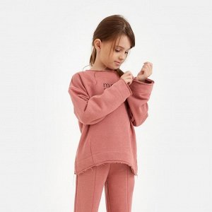 Костюм детский (свитшот, брюки) MINAKU, цвет терракот.