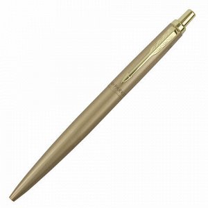 Ручка шариковая PARKER "Jotter XL Monochrome Gold GT", корпус золотой, нержавеющая сталь, синяя,2122754