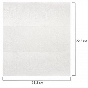 Полотенца бумажные 200 шт., LAIMA (H2) PREMIUM, 2-слойные, белые, КОМПЛЕКТ 21 пачка, 22,5х21,3 см, Z-сложение, 111339