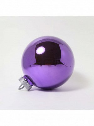 Шар 25 см пластик Зеркальный цвет фиолетовый UD003-25LC