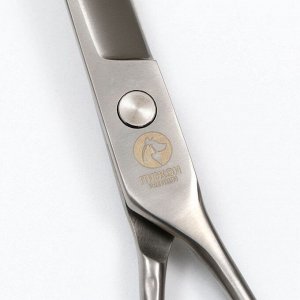Профессиональные ножницы для животных "Пижон Premium" изогнутые, с двумя упорами 6,5 дюймов   789542