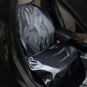 Накидка на авто сиденье "Пижон" одноместная, ПВХ, 64,5 х 130 см, чёрная