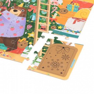 Puzzle Time Пазл со скретч слоем «Новогодняя компания», 99 деталей